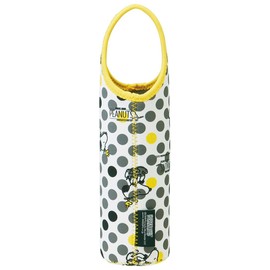 Skater WSPB8 Pet Bottle Cover, Pet Bottle Case, Water Bottle Cover, Snoopy, Monochrome, Peanuts 16.9 fl oz (500 ml)