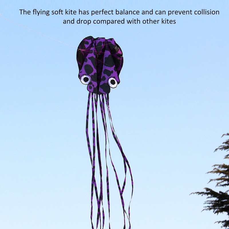 Outdoor Spotted Soft Octopus Single Line Kite Animal Shape Kite