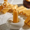 DEYBBY Beeswax Small Pillar Candles 6 Pack