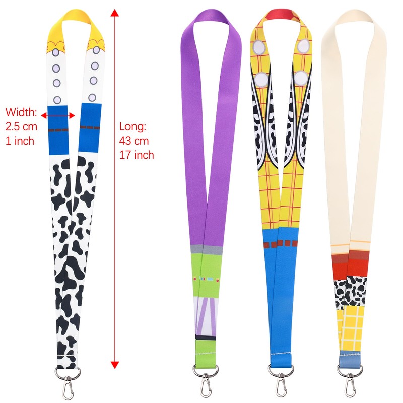 GTOTd Cute Cartoon Teacher Neck Lanyard（4 Pack） for Key String