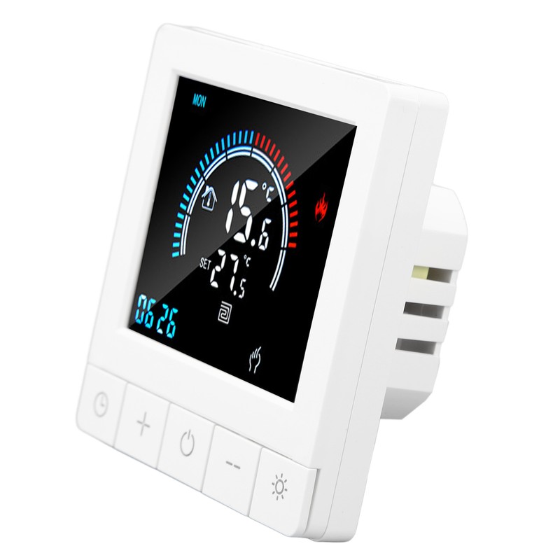 Floor Heating Thermostat LCD Display Touch Control Intelligent Timing Programmable