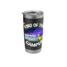 King of the Camper - Funny Camping RV Caravan Motorhome Stainless Steel Insulated Tumbler