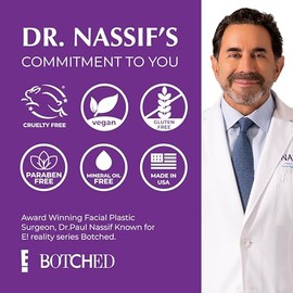 NASSIF MD Exfoliante Labial Nassifmd De Vainilla Y Azúcar, Hidratante Y Exfoliante Labial, Con Aceite De Jojoba, 14 G