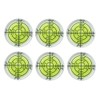 SIZIKJXGHWYI 6Pcs Circular Bubble Spirit Levels 32x7mm Degree Mark Round