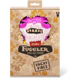 Fuggler Vacay Vibes by ZURU, Funny Ugly Monster, Plush, Collectible, Toy (Sketchy Squirrel - pink)