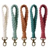 Poagoep Macrame Boho Keychain Bracelet Handmade Wristlet Keychain Keyring Holder