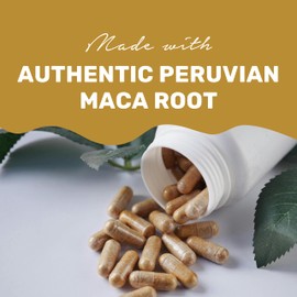 Rhoziva New! Dr. Klein's Maca Root Supplement. 7:1 Strenght Extract Equivalent to 3500mg per Capsule. Source of Antioxidants, Energy, Mood. Gluten, Dairy & Soy Free. Vegan. 500 Mg. 120 Capsules.