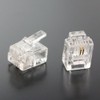 Telephone Cord for Modular Cables RJ11/12 Modular Plug Connector 6