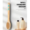 Metene 2 Pack Shower Brush with Soft and Stiff Bristles,