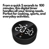 Stylish Digital Kitchen Timer with Large Clear Display - Magnetic
