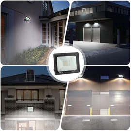 Blivrig 30 W LED Outdoor Spotlight 6500 K, 3000 LM Super Bright Outdoor Spotlight, IP66 Waterproof LED Floodlight, Outdoor Lamp for Gardens, Courtyards, Garage, Hotel