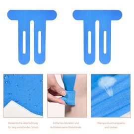 HAFRILY 10PCS Kinesiotapes Knie Precut Knietapes Vorgeschnitten Knie Kinesiologie Knietape für Knieschmerzen Trainingsspannungen, Wasserdichtes & Elastische Dehnung Tape (Hellblau)