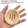 AYWFEY 4 Pcs Natural Wooden Soap Holders, Bamboo Soap Holders,