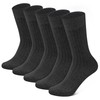 Closemate Men's Business Socks, Odor Resistant, Sweat Absorbent, Thin, Black,