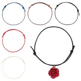 DELORIGIN 100 Stück 5 Farben Verstellbares Armband Zum Herstellen Eines Halbfertigen Freundschaftsarmbands Gewachstes Polyesterkordelarmband Für Frauen Und Männer Zubehör Zur Schmuckherstellung