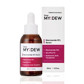 DearMYDEW DearMYDEW 12% Niacinamide Serum with 1% Zinc PCA, Pore Minimizer for Face, Control Excess Oil and Sebum, Improve Uneven Skin Tone, Discoloration Correcting, Fast Absorbing, Korean Skincare, 1Fl Oz
