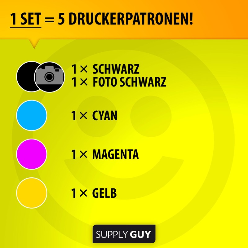 Supply Guy Printer Cartridges, Compatible with Canon PGI-580 CLI-581