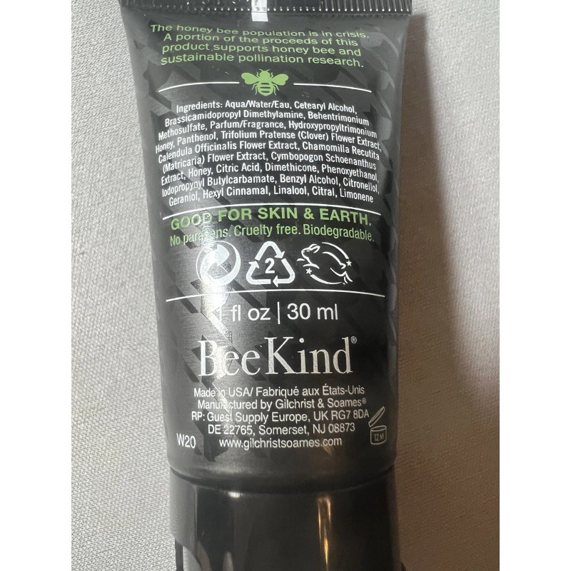 BeeKind Shampoo/Conditioner Duo Set Travel Size 1oz Tubes by Gilchrist