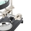 6X Magnifier with Auxiliary Clip Magnifying Glass Holder Third Hand