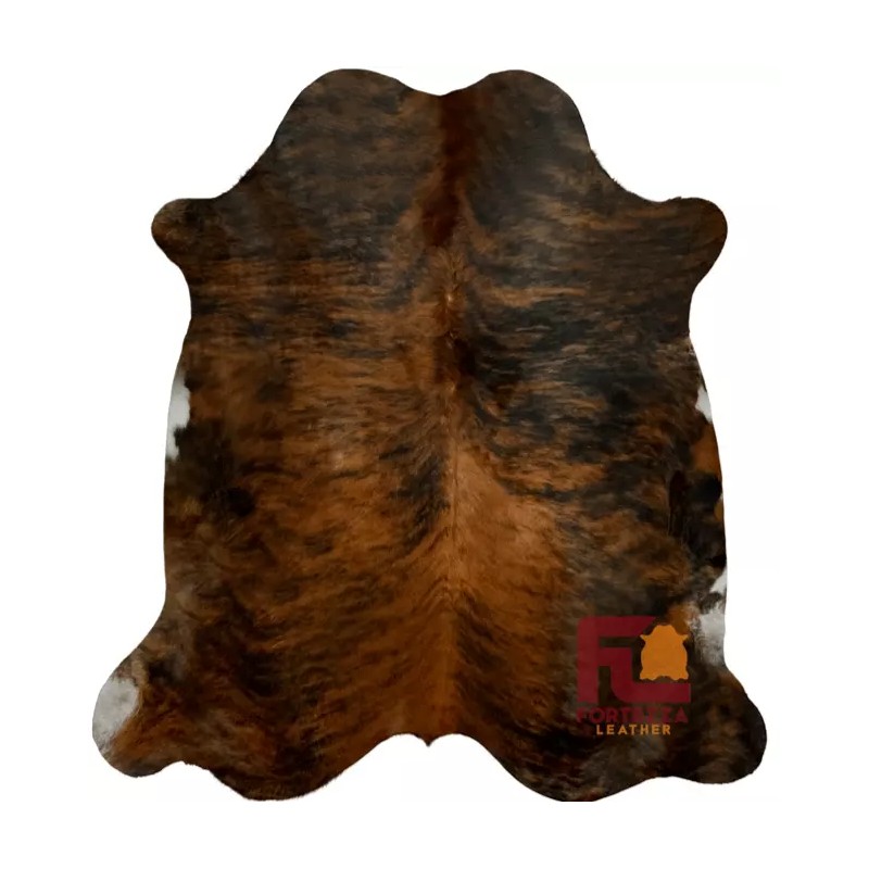 Fortezzaoutlet Cowhide Rug Medium Brindle | Premium Quality | Large