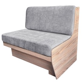 SHADEPLUS RV Dinette Cushions,Replacement Camper Seats,RV Replacement Cushions with High Density Foam,RV Dinette Seat Including 1 Backrest & 1 Bench 38''Gery