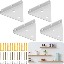 CTCEHL Floating Shelf Brackets, 8 cm Invisible Triangle Wall Brackets, Shelf Brackets, Hidden Shelf Brackets, Triangle Shelf Brackets, Shelf Brackets, Shelf Brackets, Shelf Brackets, Shelf Brackets