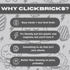 Clickbricks Stride 3D Magnetic Fidget Slider - Sleek Portable Design,
