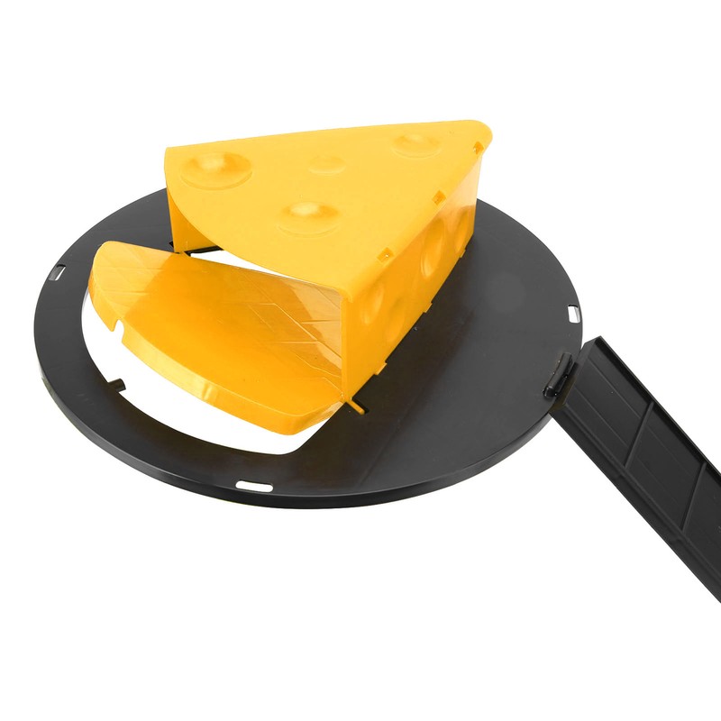 Slip Lid Mouse Trap Automatic Reset Reusable Cheese Shape Detachable