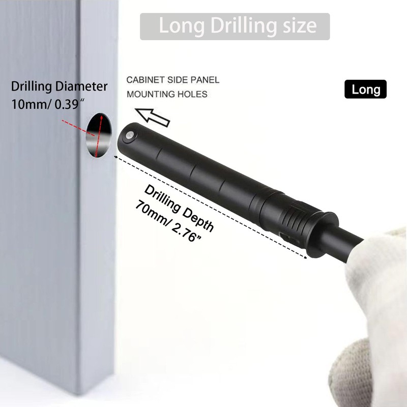 4.21" Push to Open Cabinet Hardware CBRIVE 10 Pack Push