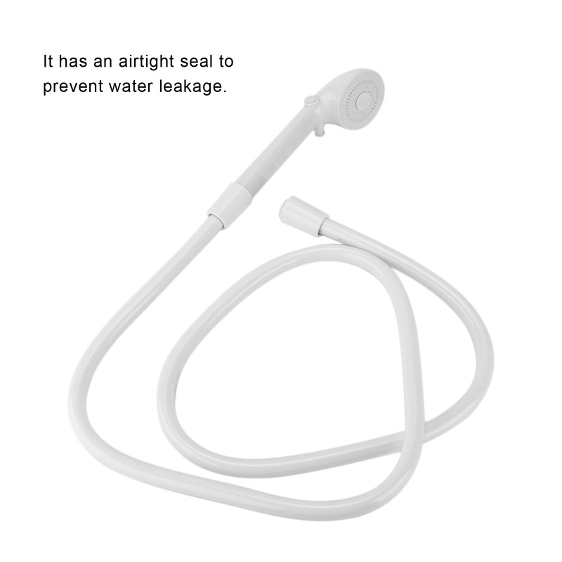 Handheld Shower Head Hose Kit 1in Thread 4.9ft Pipe Accessory