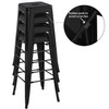 Yaheetech 30'' Metal Bar Stools 4PCS Bar Height Barstools Stackable