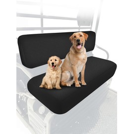 ZIDIYORUO Mule Bench Seat Cover Compatible with Kawasaki Mule 3000 3010 3020 4000 4010 (2001-2023 2025), Fabric Waterproof UTV Seat Cover Set for Mule Seat Accessories Parts, Waterproof, Easy-Clean