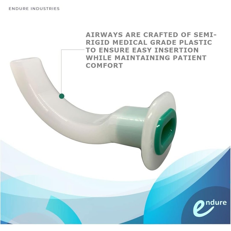 Endure Oropharyngeal Airway Kit, 9 Pieces, Sizes 40mm - 120mm,