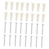 Gatuida 20 Sets Plastic Expansion Tubes with Screws Wall Fixing