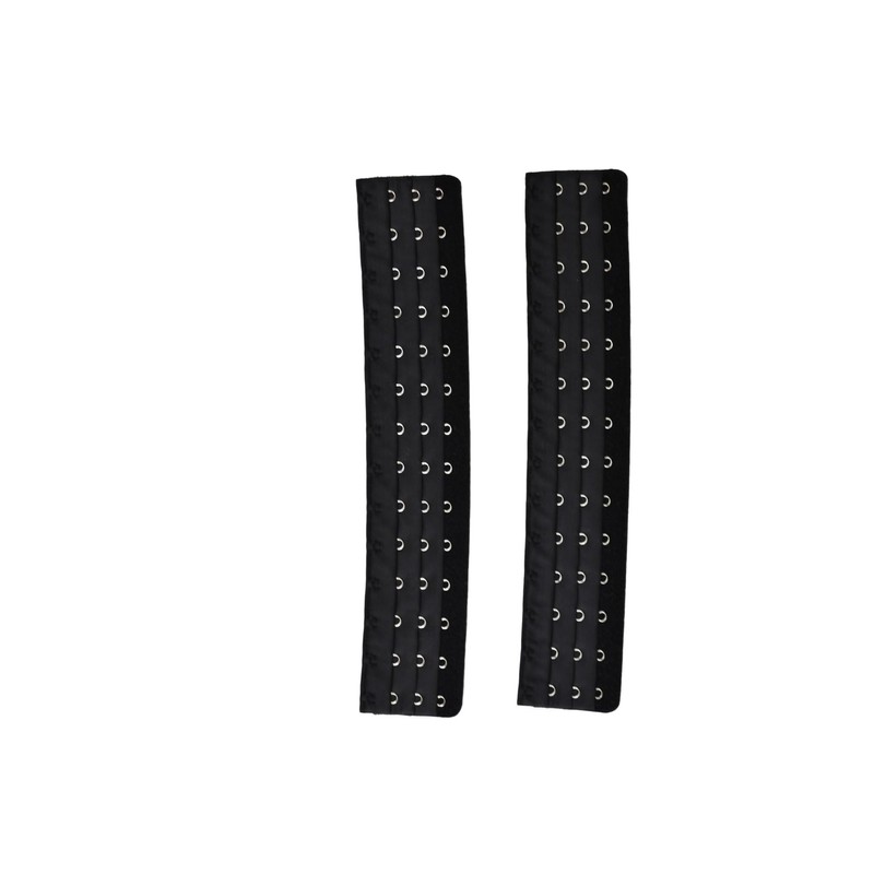 2pcs Corset Extender Waist Extender Black Color (16 hooks)
