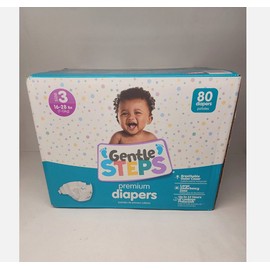 Gentle steps premium diapers Size 3:16-28lbs -Box of 80PC
