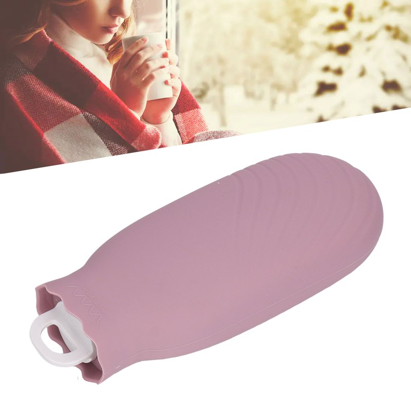 550ml Hot Water Bag Silicone Plush Cute Cartoon Explosion Proof