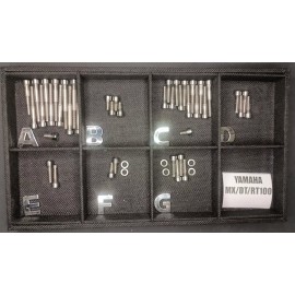 Stainless Cycle Yamaha MX100 DT100 Rt100 Stainless Bolt Screw Engine Kit Set Polished