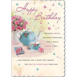 Piccadilly Greetings Traditional Birthday Card Birthday - 7 x 5 inches