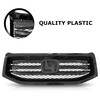 Partsflow Front Bumper Upper Grille Grill Assembly Gloss Black Compatible