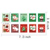 Merry Christmas Holiday Stamps Creative Sticker Assortment, 100 Stickers -