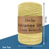 OurTop Premium Macrame Cord, 3mm x 300m Braided Macrame Rope