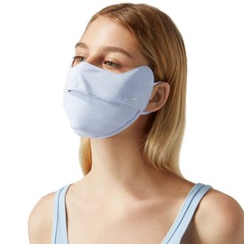 OhSunny UV Face Cover UPF 50+ Women Breathable Face Covering Protection Sunscreen Mask SLN3M072 (Light Blue)