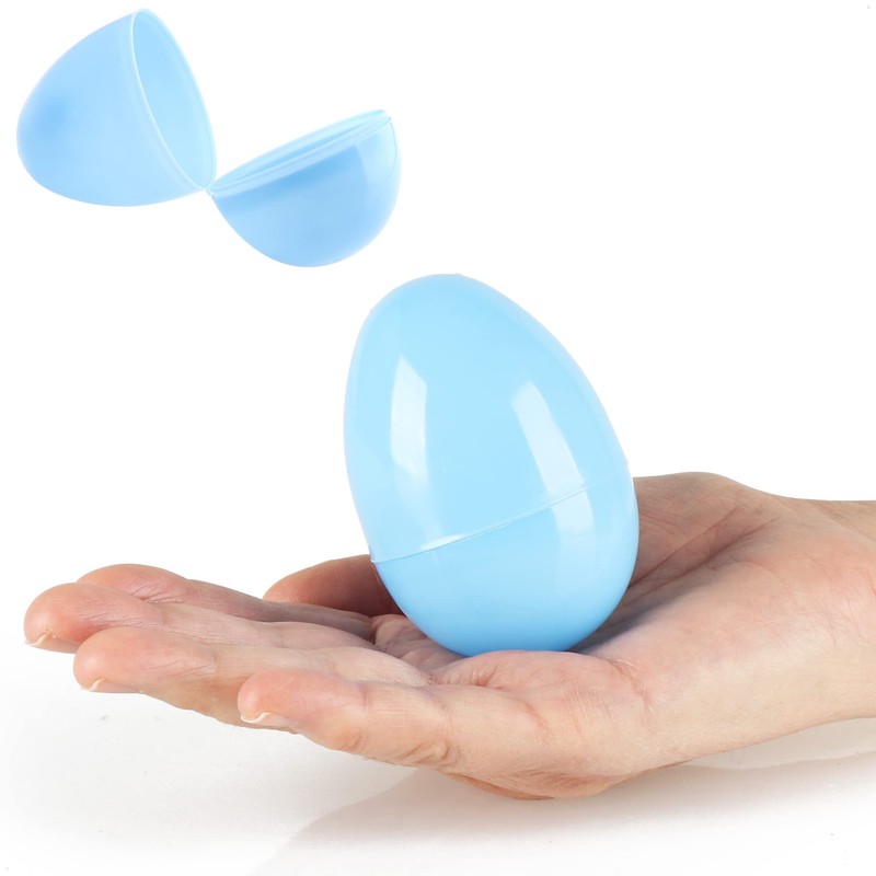 com-four® 24 x Filling Eggs - Colourful Plastic Eggs for