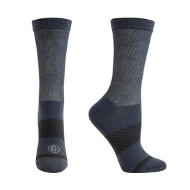 Doctor's Choice Dress Socks, Wide Stretch, Non-Binding Top, Navy, X-Large
