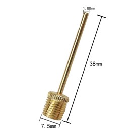 WELANGBN 3 Pack Pump Inflating Needles,No Break Heavy Duty Air Pump Needles for Balls, Stainless Steel Body，Gold