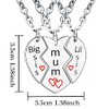 BESPMOSP 3PCS Mum Necklace Sister Necklace Mum Gifts From Daughter