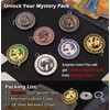 Haxtec D20 Spinner Dice with Keychain & Necklace Gifts for