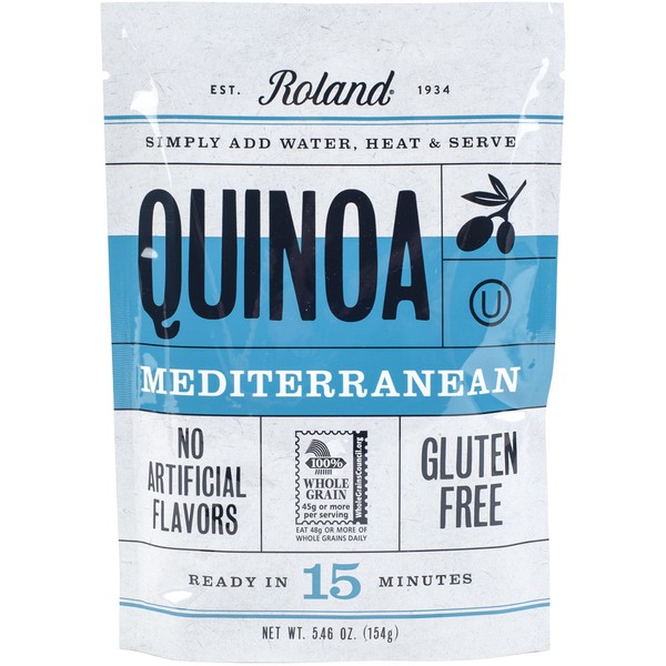 Roland Foods Mediterranean Seasoned Quinoa, Gluten Free, Specialty Imported Food, 5.46 Ounce (Pack of 6)