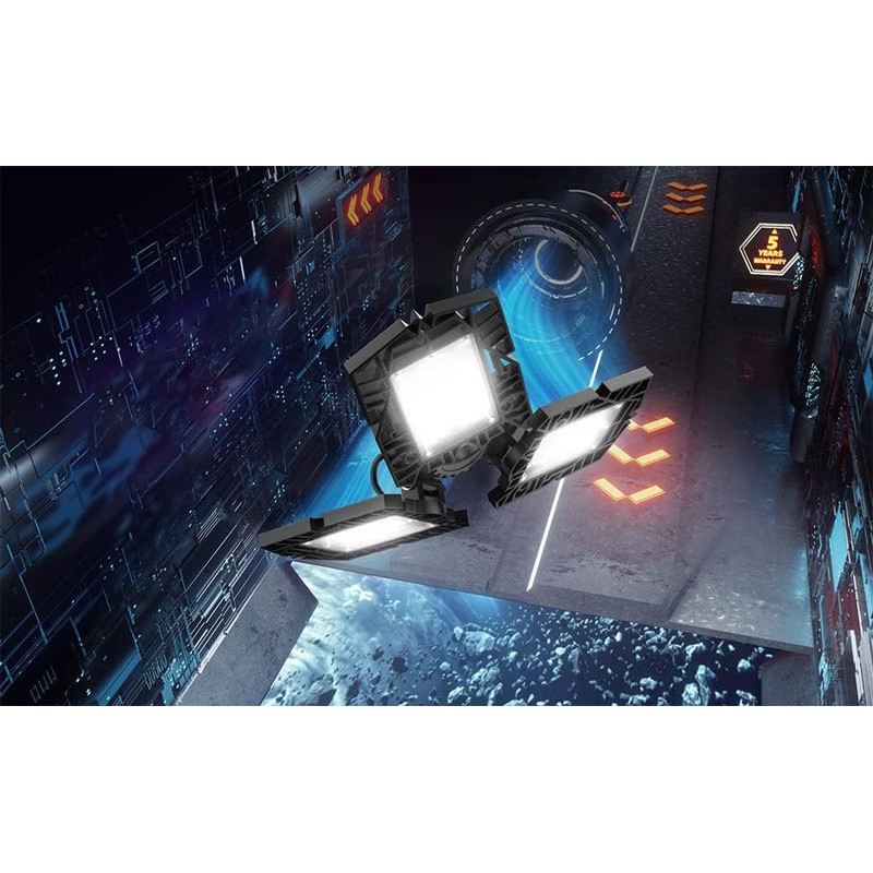 ANYPOWK LED Garage Lights 50W - 5000 Lumen 6500K Daylight,